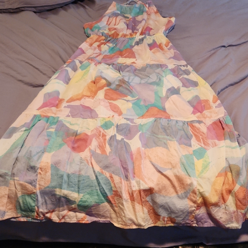 GAP Multicolor Abstract Dress